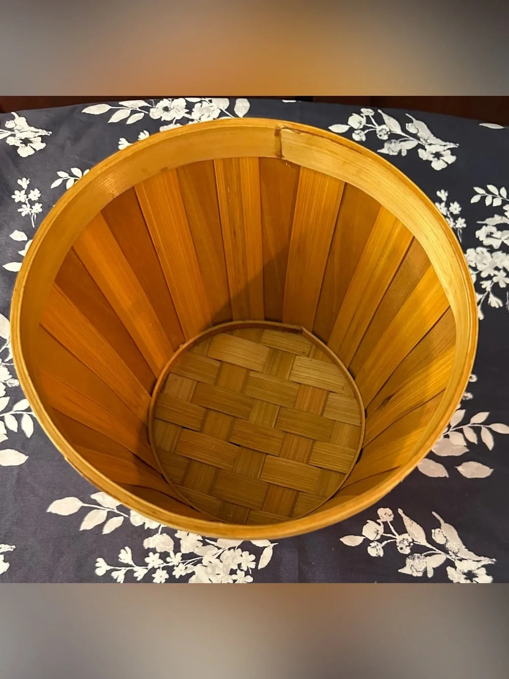 Small, wooden basket